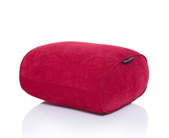 красное пуф-оттоман Ottoman из Sofa Weave для гостиной — в пару к дивану или как пуф — фото в интерьере