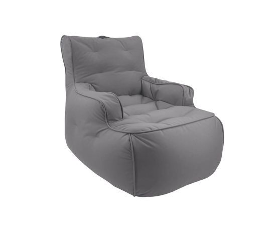 тёмно-серое уличное лаунж-кресло Tranquility Armchair уличное из олефина для террасы, сада и веранды