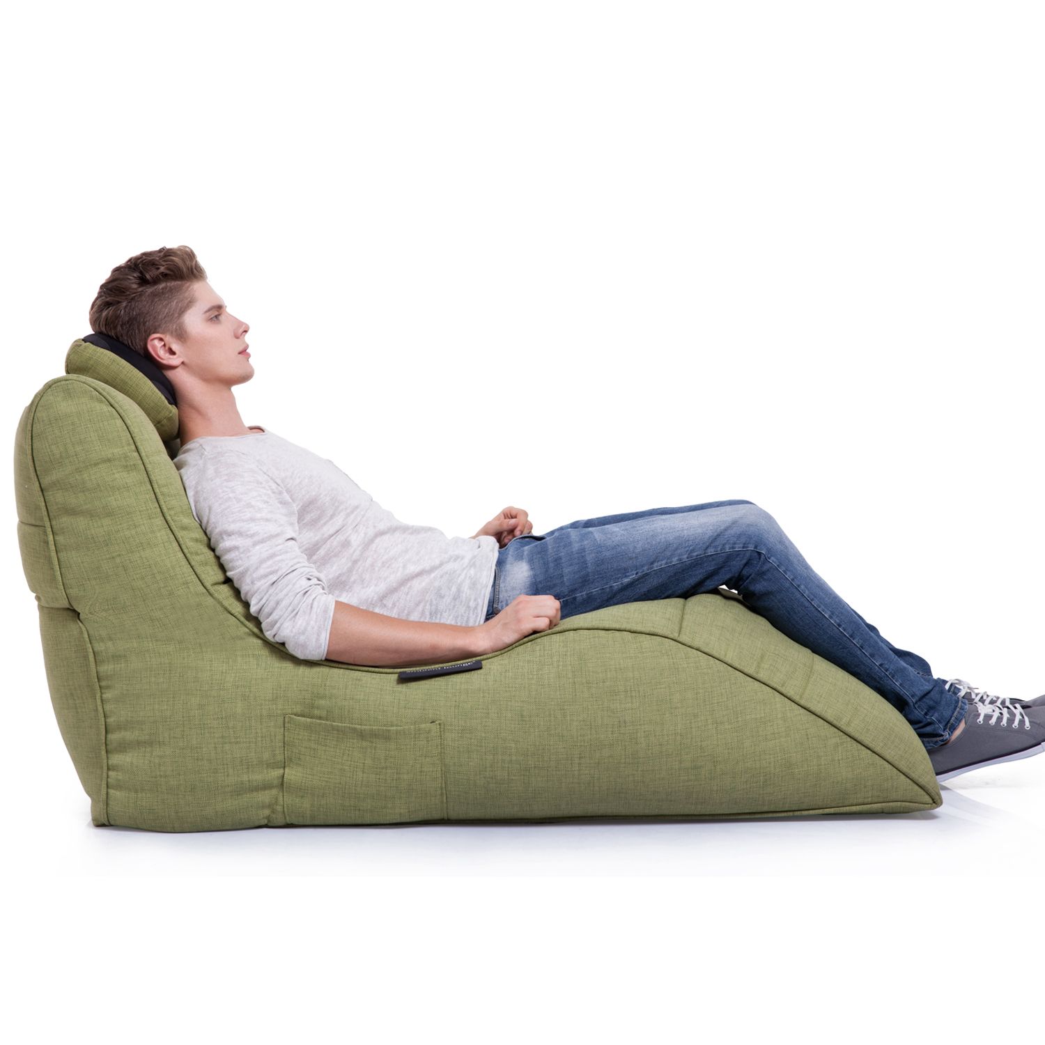 зелёное бескаркасный лаунж-диван Avatar Sofa из Sofa Weave для гостиной, кабинета и лаунж-зоны