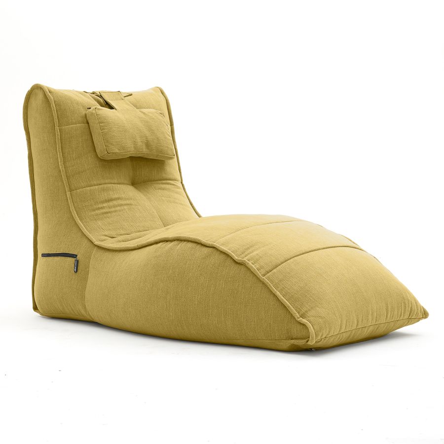 жёлтое бескаркасный лаунж-диван Avatar Sofa шенилловое для гостиной, кабинета и лаунж-зоны — фото в интерьере