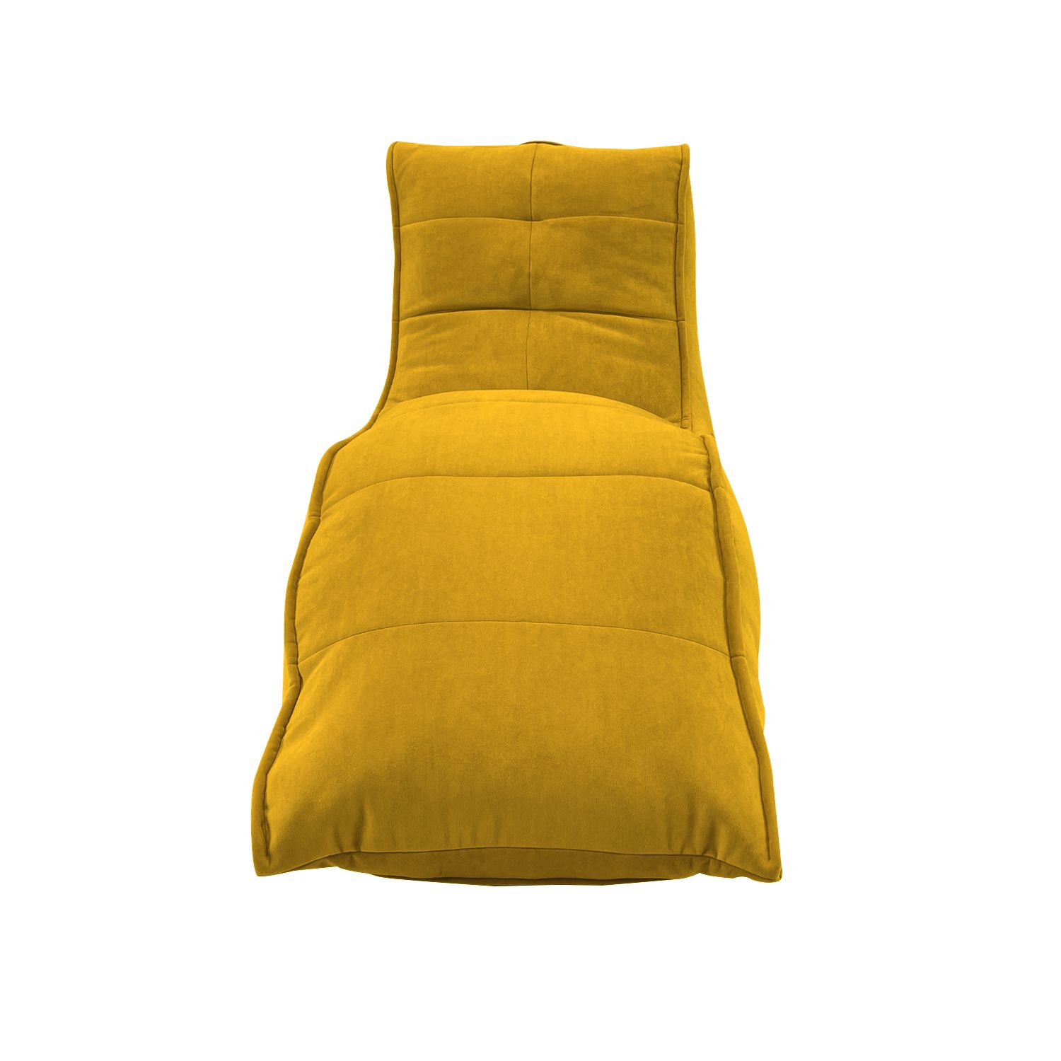 жёлтое бескаркасный лаунж-диван Avatar Sofa велюровое для гостиной, кабинета и лаунж-зоны