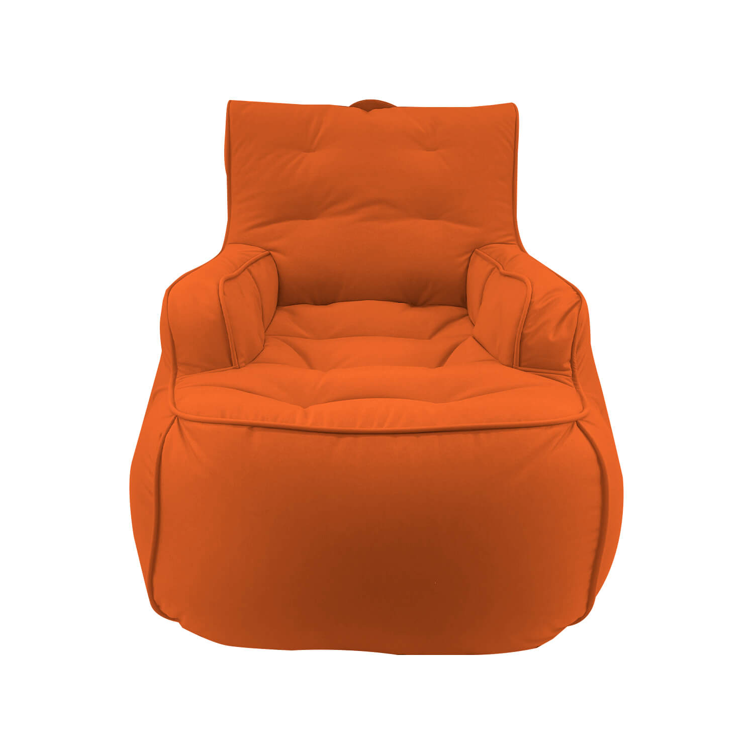 терракотово-оранжевое уличное лаунж-кресло Tranquility Armchair уличное (Oxford) для террасы, сада и веранды — вид сбоку