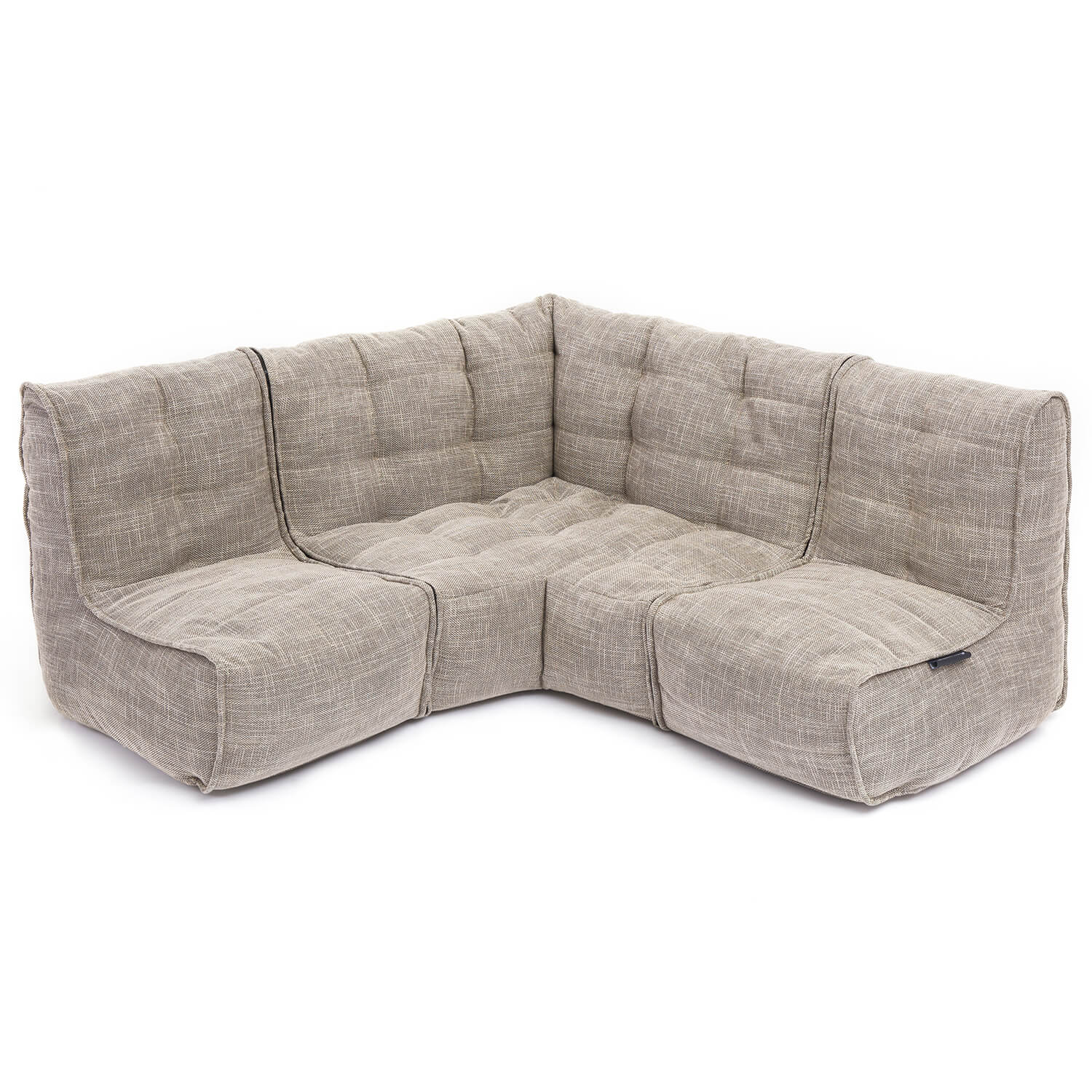 натуральное угловой модульный диван Mod3 Cozy Corner из Sofa Weave для гостиной и кабинета