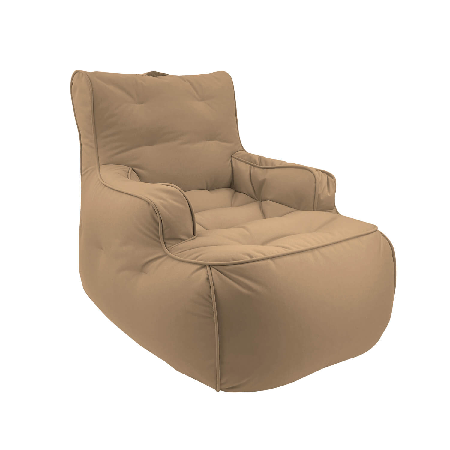 серо-бежевое уличное лаунж-кресло Tranquility Armchair уличное из олефина для террасы, сада и веранды