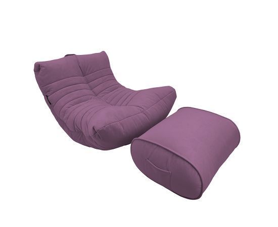 розовое акустическое кресло-мешок Acoustic Lounge велюровое для офиса, переговорной и студии