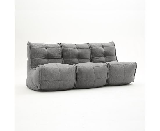 тёмно-серое модульный диван-кинотеатр Mod3 Movie Couch шенилловое для домашнего кинотеатра и гостиной