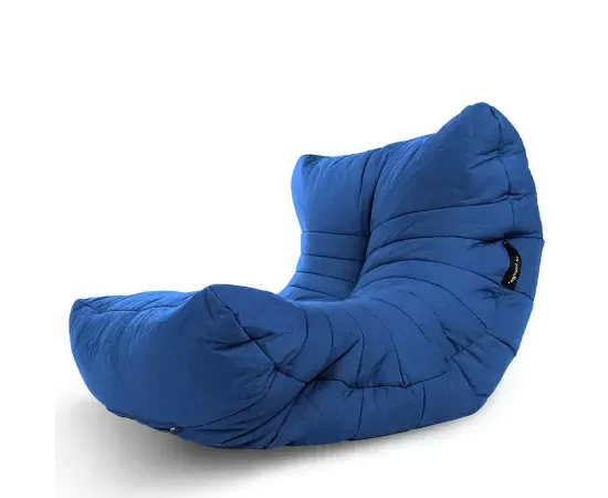 тёмно-синее акустический бескаркасный диван Acoustic Sofa уличное (Oxford) для домашнего кинотеатра, офиса и студии