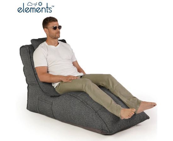 тёмно-серое бескаркасный лаунж-диван Avatar Sofa уличное (Oxford) для гостиной, кабинета и лаунж-зоны