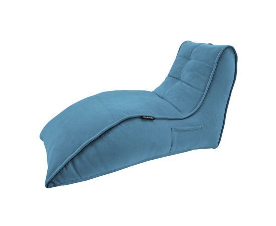 синее бескаркасный лаунж-диван Avatar Sofa велюровое для гостиной, кабинета и лаунж-зоны