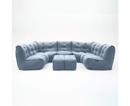 синее максимальный лаунж-гарнитур Mod6 Lounge Max шенилловое — дизайн и качество