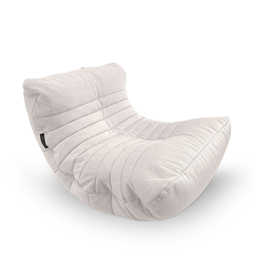 белое акустический бескаркасный диван Acoustic Sofa жаккардовое для домашнего кинотеатра, офиса и студии