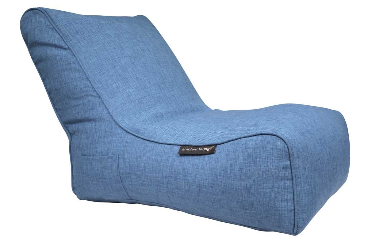 синее уличный бескаркасный диван Evolution Sofa из Sofa Weave для террасы, сада и веранды