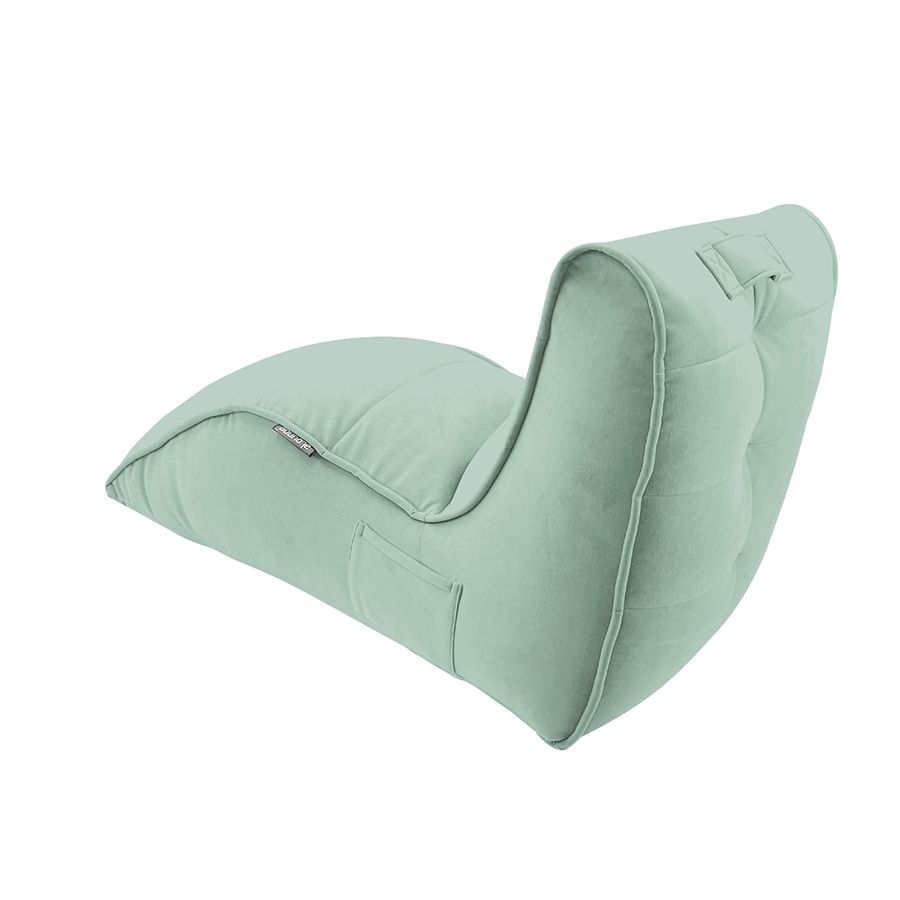 терракотовое просторное бескаркасное кресло Butterfly Sofa Deluxe велюровое для гостиной, переговорной и лаунж-зоны