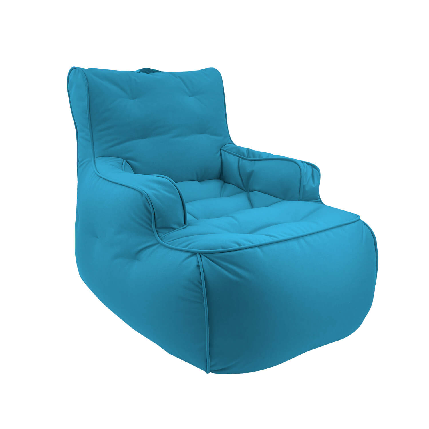 голубое уличное лаунж-кресло Tranquility Armchair уличное из олефина для террасы, сада и веранды