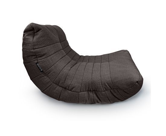 чёрное-графитовое акустический бескаркасный диван Acoustic Sofa из рогожки для домашнего кинотеатра, офиса и студии