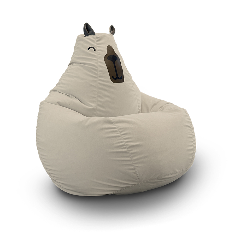 Bean Bag Капибара - размер 4XL Eco Weave (Велюр) — дизайн и качество