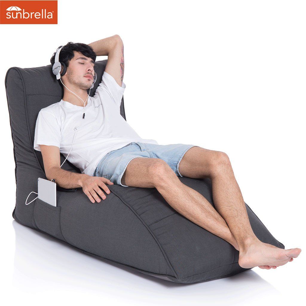 чёрное бескаркасный лаунж-диван Avatar Sofa для гостиной, кабинета и лаунж-зоны