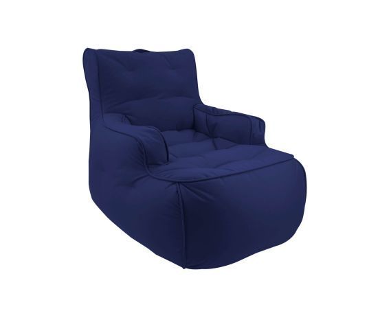 тёмно-синее уличное лаунж-кресло Tranquility Armchair уличное из олефина для террасы, сада и веранды
