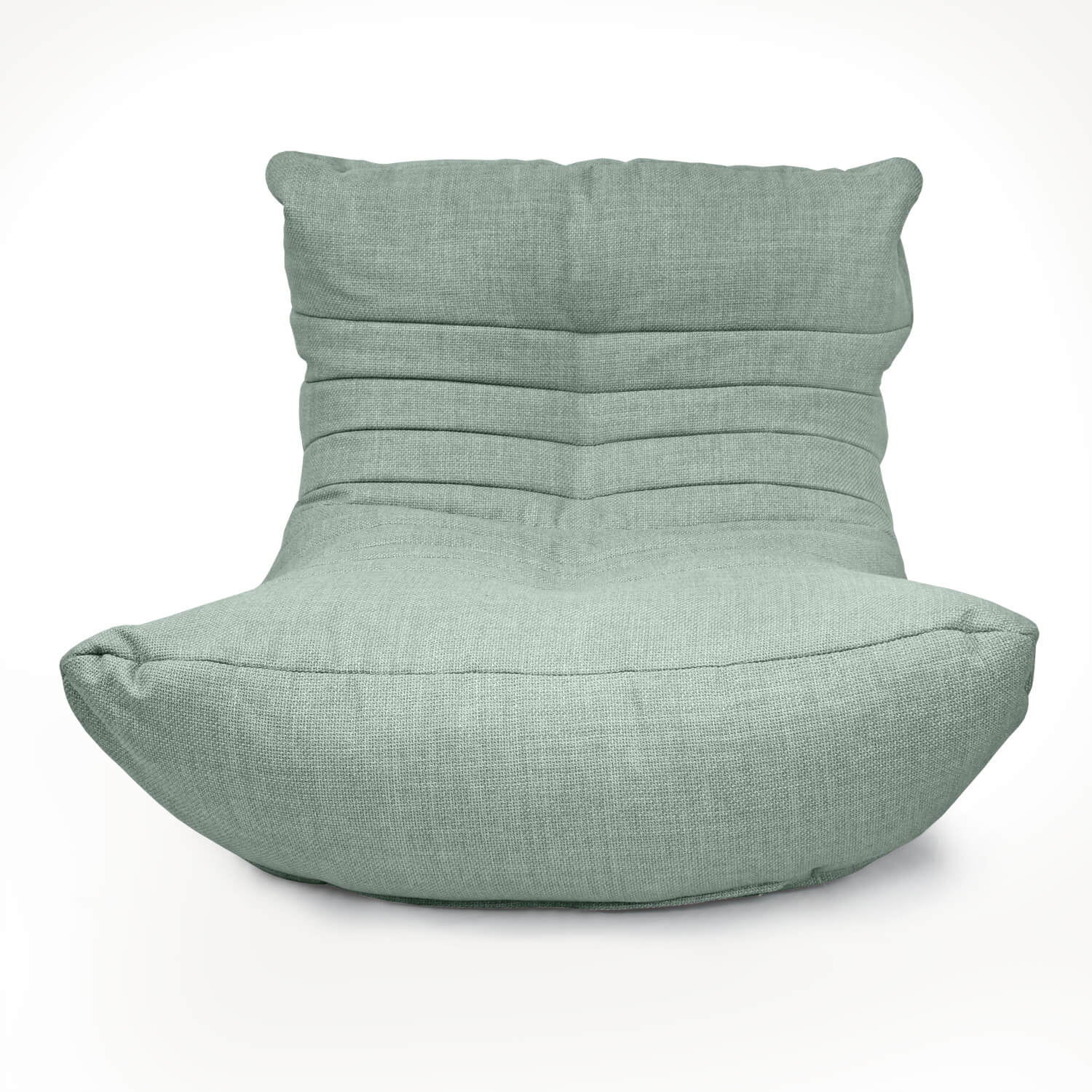 мятное акустический бескаркасный диван Acoustic Sofa из рогожки для домашнего кинотеатра, офиса и студии