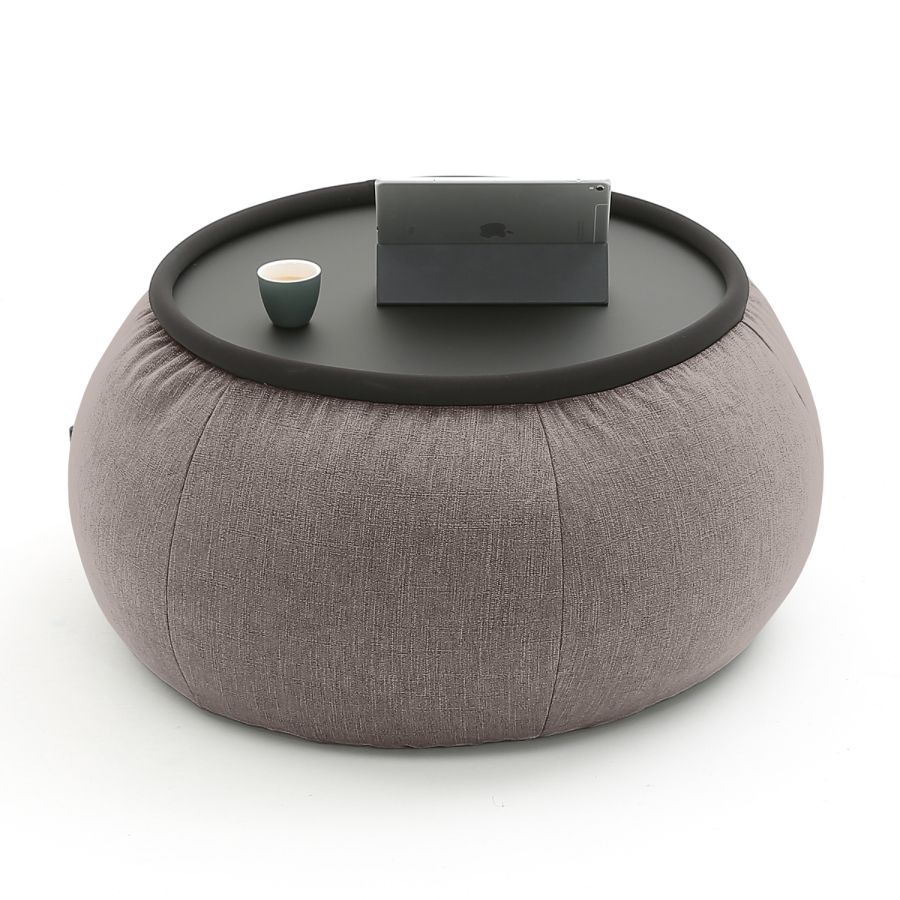 шоколадное складной столик Versa Table шенилловое для гостиной и лаунж-зоны рядом с диваном