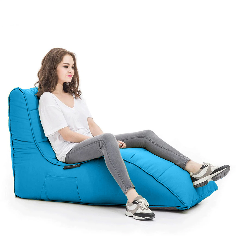 голубое бескаркасный лаунж-диван Avatar Sofa уличное (Oxford) для гостиной, кабинета и лаунж-зоны
