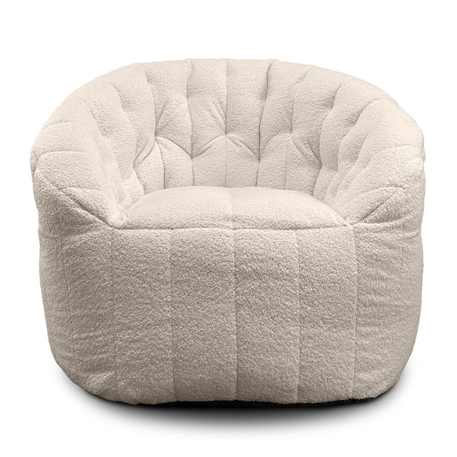 натуральное полукруглое бескаркасное кресло Butterfly Sofa из искусственного меха для гостиной, домашнего кинотеатра и офиса
