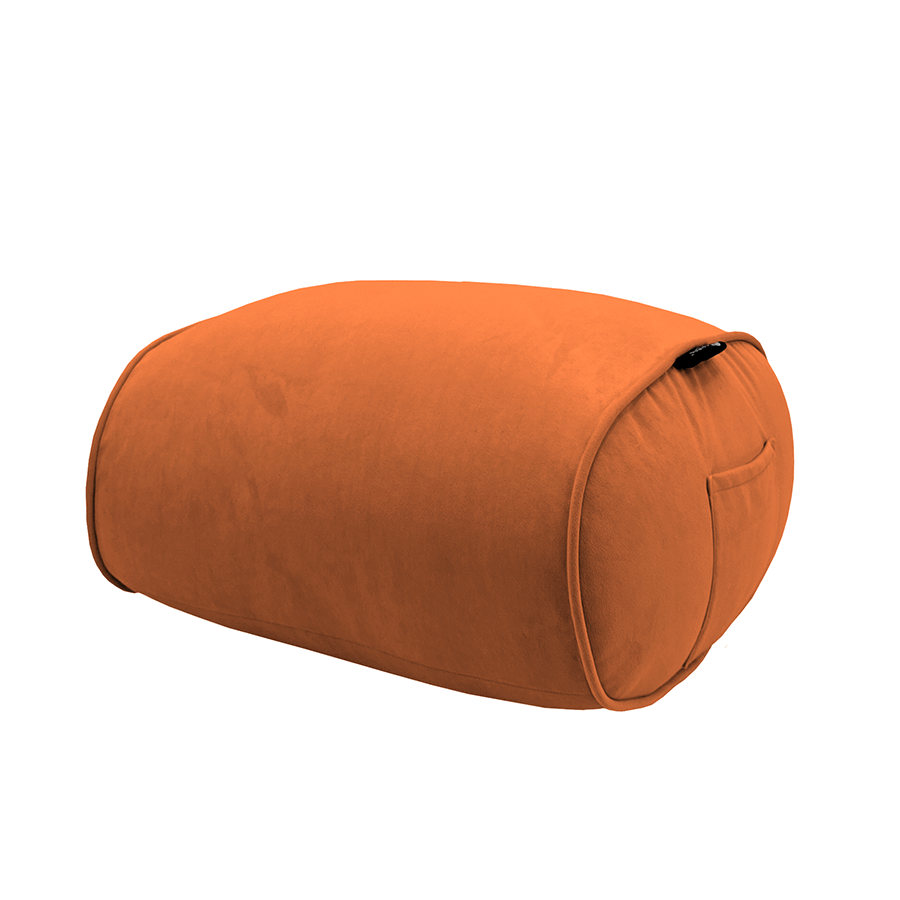 терракотовое просторное бескаркасное кресло Butterfly Sofa Deluxe велюровое для гостиной, переговорной и лаунж-зоны