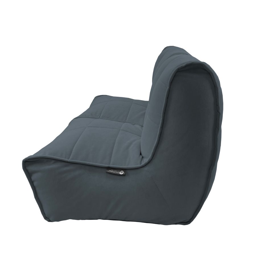 тёмно-серое двойной модульный диван Twin Couch велюровое — дизайн и качество