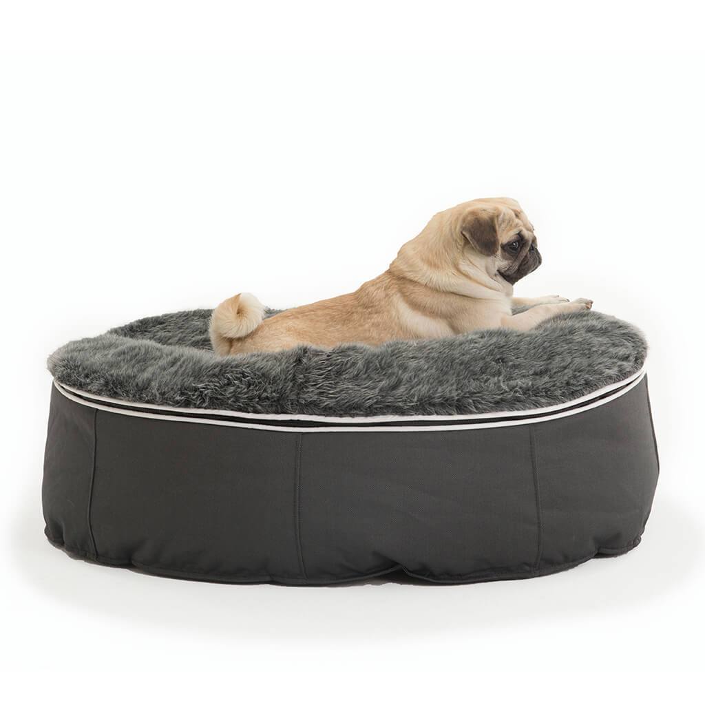 Лежак для собак Pet Lounge Small - Dark Grey (Original) — вид сбоку