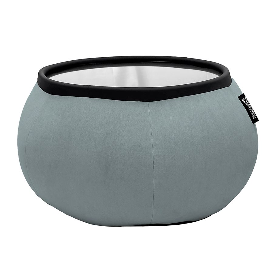 серое складной столик Versa Table велюровое для гостиной и лаунж-зоны рядом с диваном