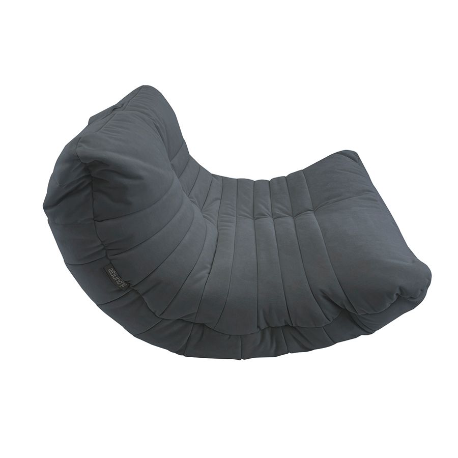 тёмно-серое акустический бескаркасный диван Acoustic Sofa велюровое для домашнего кинотеатра, офиса и студии