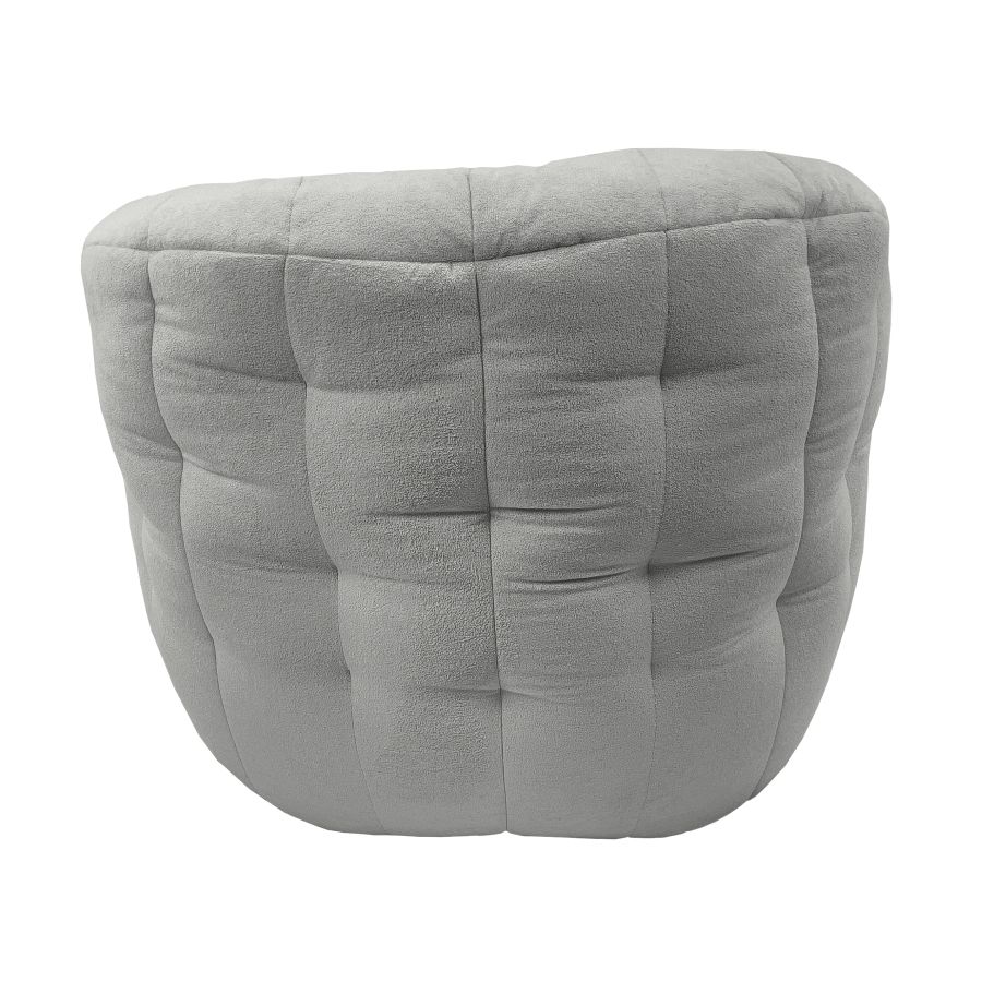 серое полукруглое бескаркасное кресло Butterfly Sofa — дизайн и качество