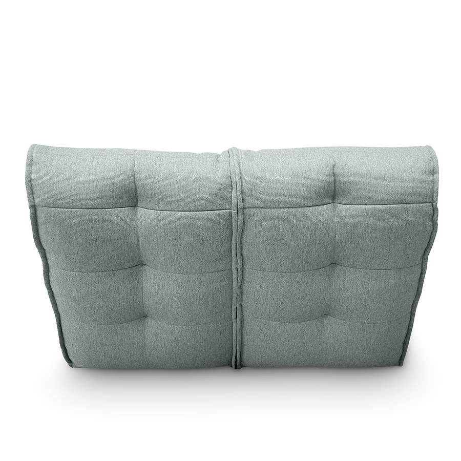 мятное двойной модульный диван Twin Couch жаккардовое в интерьере гостиная