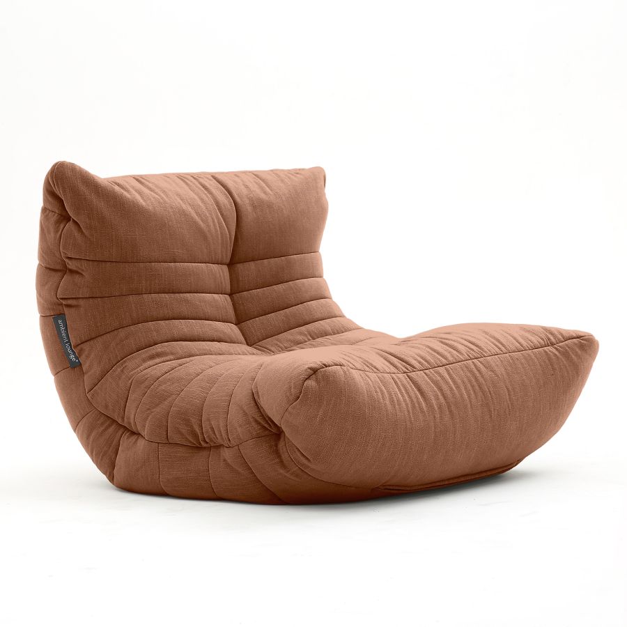 терракотовое акустический бескаркасный диван Acoustic Sofa шенилловое для домашнего кинотеатра, офиса и студии