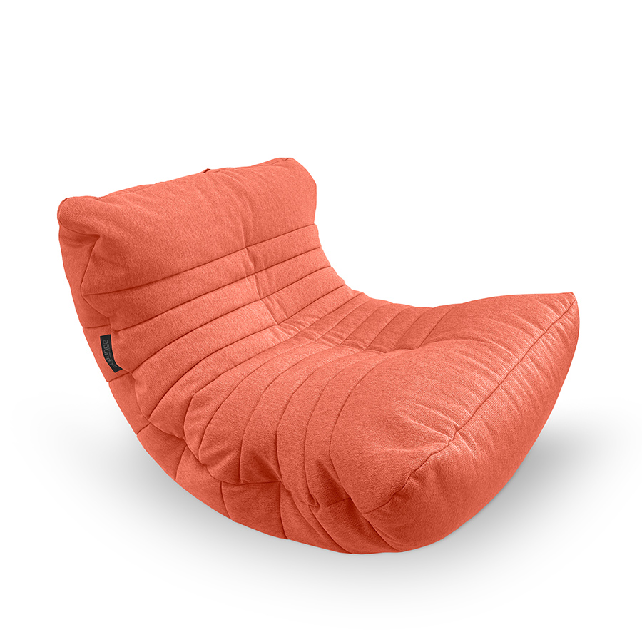 терракотовое акустический бескаркасный диван Acoustic Sofa жаккардовое для домашнего кинотеатра, офиса и студии