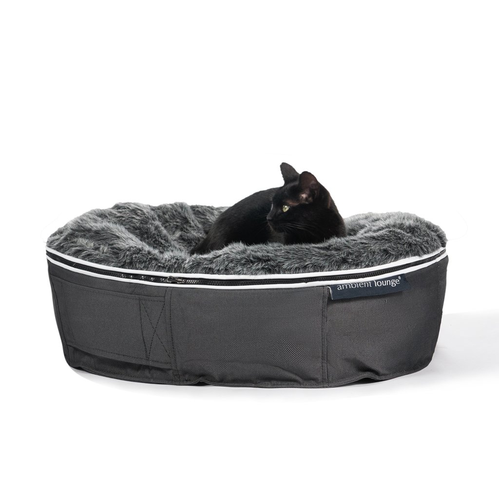 Лежак для кошек Pet Lounge Small - Dark Grey (Original) — фото в интерьере