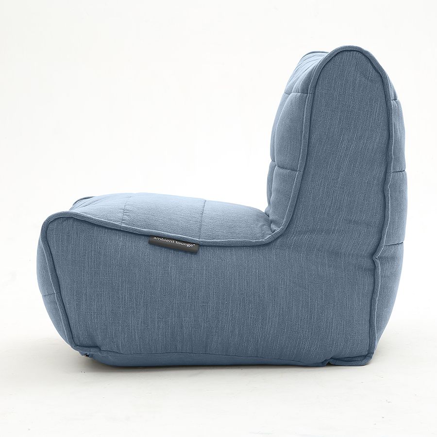 синее одинарный модуль дивана Twin Modular Single из Sofa Weave для гостиной — модульная система — фото в интерьере