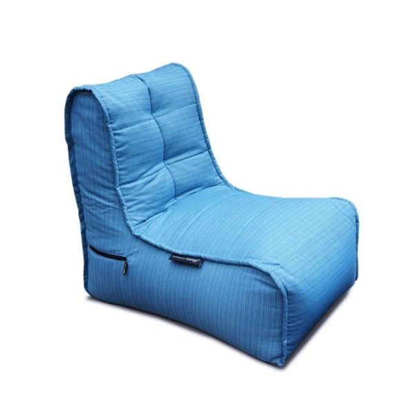 синее уличный бескаркасный диван Evolution Sofa уличное (Oxford) для террасы, сада и веранды