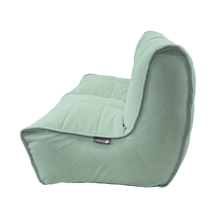 мятное двойной модульный диван Twin Couch велюровое — дизайн и качество