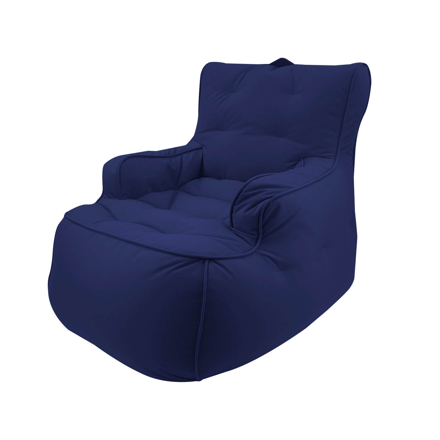 тёмно-синее уличное лаунж-кресло Tranquility Armchair уличное из олефина для террасы, сада и веранды — вид сбоку