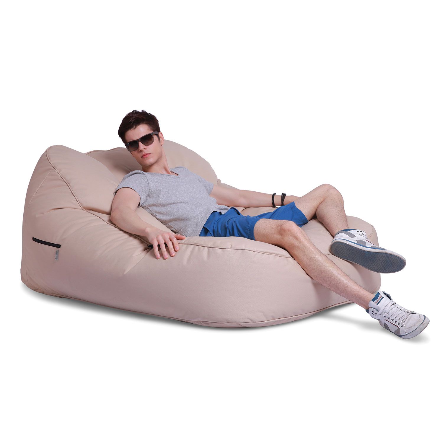 бежевое уличный двухместный диван Satellite Twin Sofa уличное (Oxford) для террасы, сада и event-зон