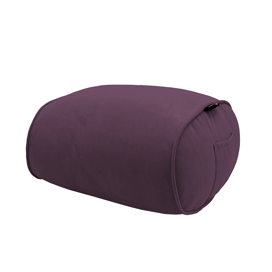баклажановое просторное бескаркасное кресло Butterfly Sofa Deluxe велюровое для гостиной, переговорной и лаунж-зоны