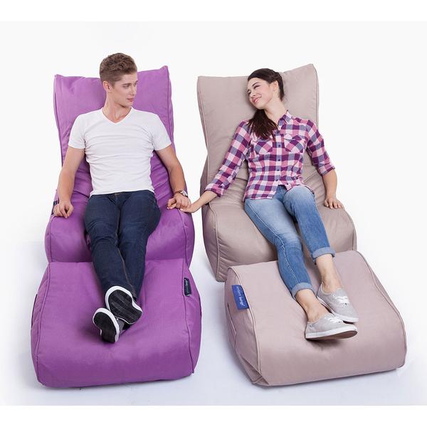 фиолетовое уличный бескаркасный диван Evolution Sofa уличное (Oxford) для террасы, сада и веранды — крупный план