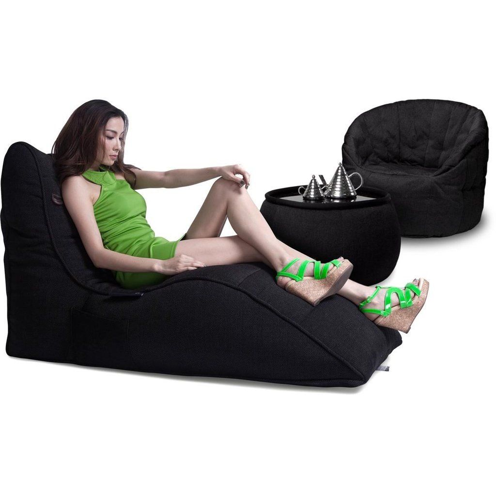 чёрное-графитовое комплект лаунж-мебели Cove Package из Sofa Weave для гостиной и зон отдыха — фото в интерьере