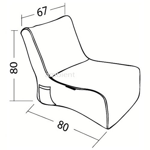 Кресло + пуф под ноги Evolution Chaise (под заказ)