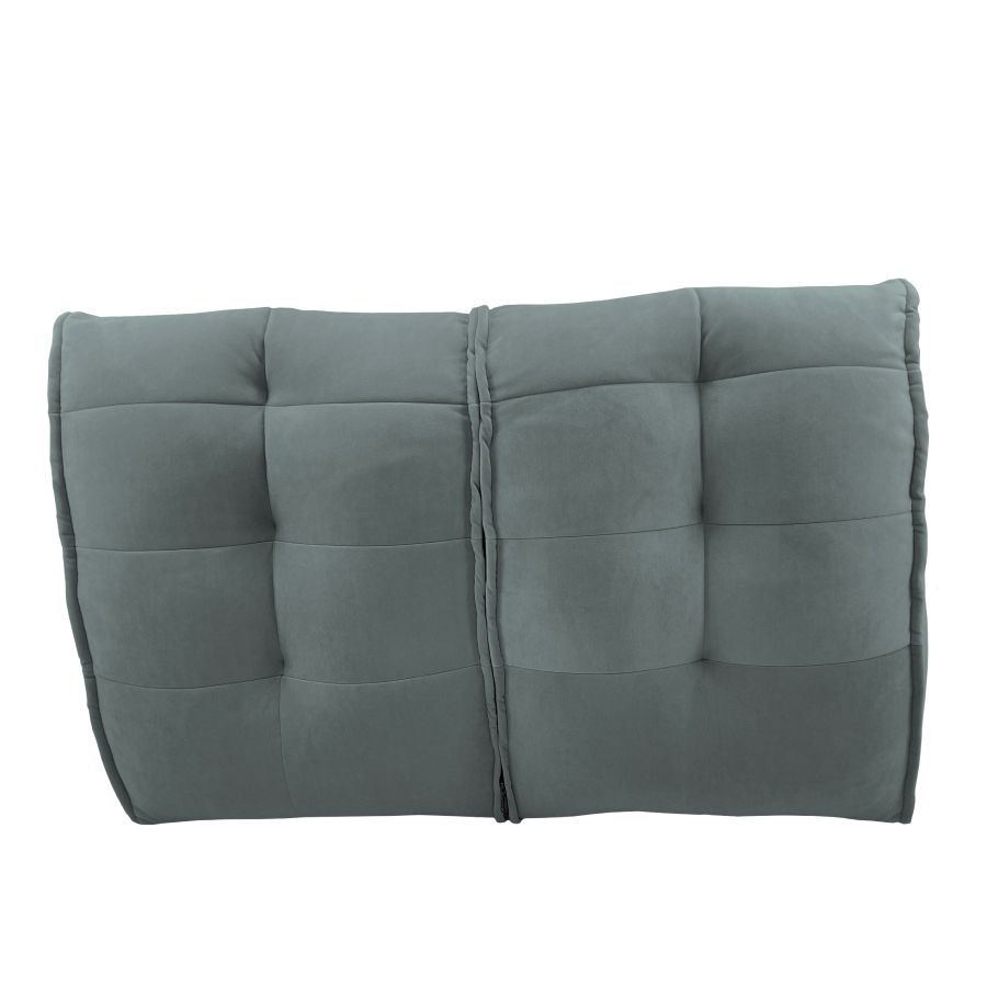 серое двойной модульный диван Twin Couch велюровое в интерьере гостиная