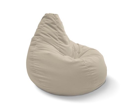 натуральное классический пуф-мешок Bean Bag велюровое для детской, игровой и офиса — крупный план