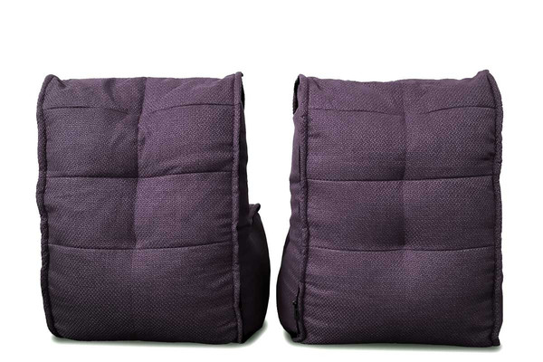 баклажановое двойной модульный диван Twin Couch из Sofa Weave в интерьере гостиная