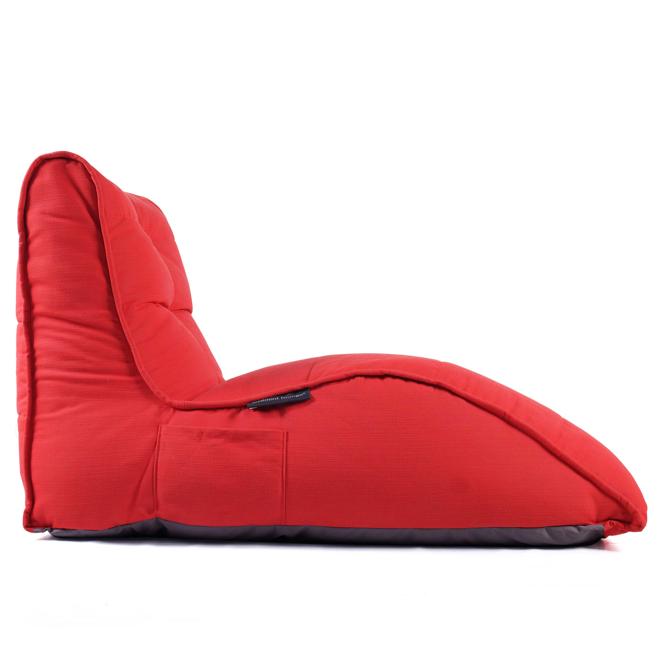 красное бескаркасный лаунж-диван Avatar Sofa уличное (Oxford) для гостиной, кабинета и лаунж-зоны — вид сбоку