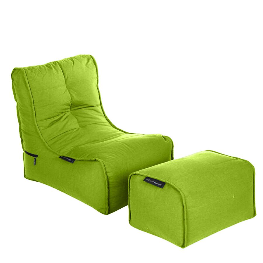 лаймово-зелёное уличный шезлонг Evolution Chaise уличное (Oxford) для террасы и бассейна